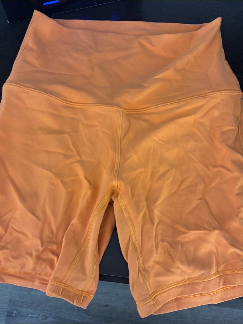 lululemon athletica High-Rise Bike Shorts — Orange